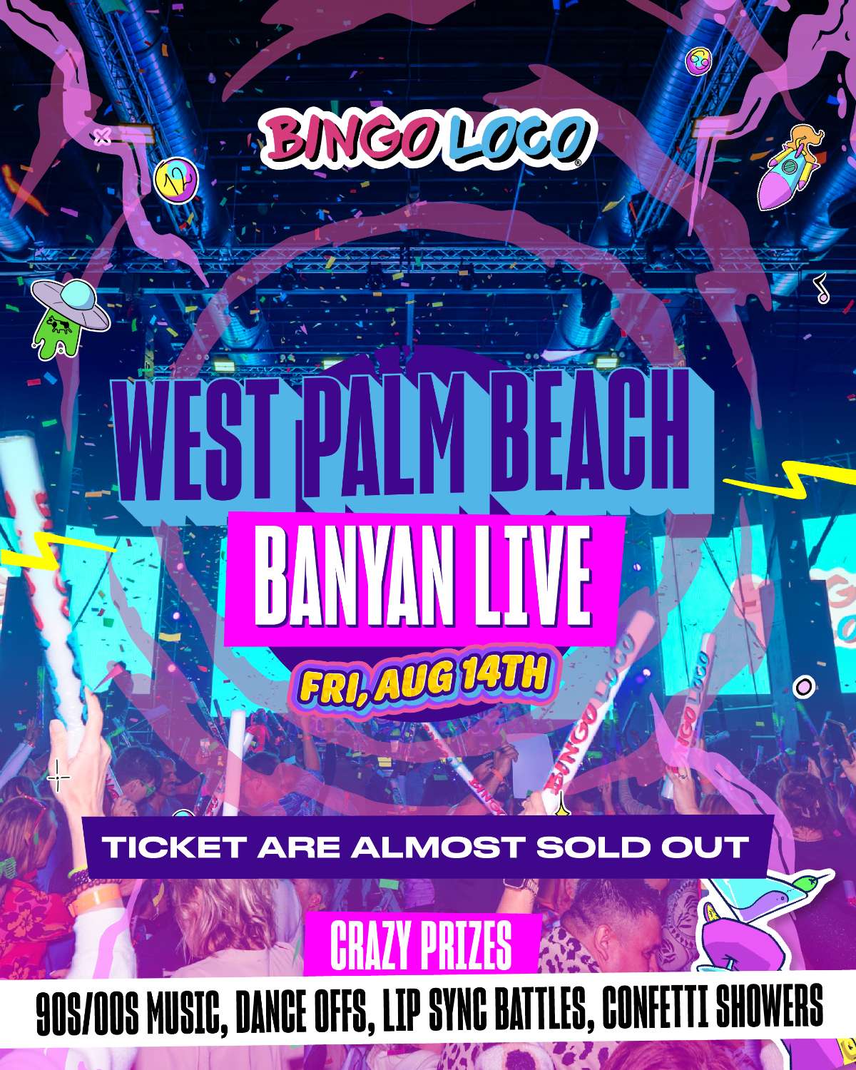 The World’s Craziest BINGO PARTY is coming to WEST PALM BEACH!